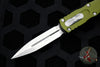 Microtech Dirac OD Green Double Edge OTF Knife Stonewash Blade HW 225-10 OD