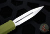 Microtech Dirac OD Green Double Edge OTF Knife Stonewash Blade HW 225-10 OD