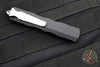 Microtech Dirac OTF Knife- Double Edge- Black Handle- Stonewash Part Serrated Blade  225-11