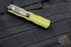 Microtech Dirac OTF Knife- Double Edge- OD Green Handle- Black Blade HW 225-1 OD