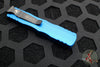 Microtech Dirac OTF Knife- Double Edge- Blue Handle- Black Full Serrated Blade and HW 225-3 BL