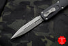 Microtech Dirac Delta OTF Knife- Double Edge- Black Handle- Apocalyptic Blade 227-10 AP