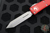 Microtech UTX-85 OTF Knife- Spartan Edge- Red Handle- Apocalyptic Blade 230-10 APRD