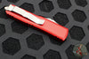 Microtech UTX-85 OTF Knife- Spartan Edge- Red Handle- Apocalyptic Blade 230-10 APRD