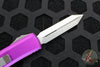 Microtech UTX-85 OTF Knife- Spartan Edge- Violet Handle- Stonewash Blade 230-10 VI