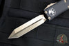Microtech UTX-85 OTF Knife- Spartan Edge- Black With Bronzed Blade 230-13