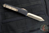 Microtech UTX-85 OTF Knife- Spartan Edge- Black With Bronzed Blade 230-13