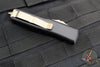 Microtech UTX-85 OTF Knife- Spartan Edge- Black With Bronzed Blade 230-13