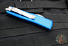 Microtech UTX-85 OTF Auto Knife- Single Edge- Blue Handle- Stonewash Blade 231-10 BL