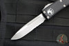 Microtech UTX-85 Black Single Edge OTF Knife- Black Handle- Apocalyptic Part Serrated Blade 231-11 AP