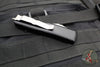 Microtech UTX-85 Black Single Edge OTF Knife- Black Handle- Apocalyptic Part Serrated Blade 231-11 AP