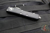Microtech UTX-85 Black Single Edge OTF Knife- Black Handle- Apocalyptic Part Serrated Blade 231-11 AP