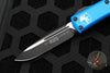 Microtech UTX-85 OTF Knife- Single Edge- Blue With Black Blade 231-1 BL