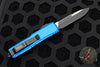 Microtech UTX-85 OTF Knife- Single Edge- Blue With Black Blade 231-1 BL