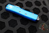 Microtech UTX-85 OTF Knife- Single Edge- Blue Handle- Satin Blade 231-4 BL