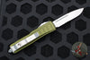 Microtech UTX-85 II OTF Knife- Single Edge- OD Green With Stonewash Part Serrated Blade 231II-11 ODS