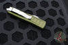 Microtech UTX-85 II OTF Knife- Single Edge- OD Green With Stonewash Part Serrated Blade 231II-11 ODS