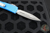 Microtech UTX-85 OTF Knife- Double Edge- Distressed Blue Handle- Apocalyptic Blade 232-10 DBL