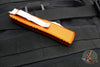 Microtech UTX-85 OTF Knife- Double Edge- Orange Handle- Stonewash Blade 232-10 OR