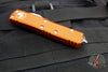 Microtech UTX-85 OTF Knife- Double Edge- Orange Handle- Stonewash Blade 232-10 OR
