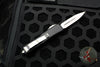 Microtech UTX-85 OTF Knife- Double Edge- Black Handle- Stonewash Blade 232-10