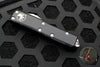 Microtech UTX-85 OTF Knife- Double Edge- Black Handle- Stonewash Blade 232-10