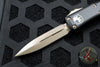 Microtech UTX-85 OTF Knife- Double Edge- Black Handle- Bronze Apocalyptic Blade 232-13 AP