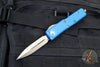 Microtech UTX-85 OTF Knife- Double Edge- Blue Handle- Bronzed Blade 232-13 BL
