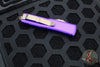 Microtech UTX-85 OTF Knife- Double Edge- Purple Handle- Bronzed Blade 232-13 PU