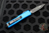 Microtech UTX-85 OTF Knife- Double Edge- Blue Handle- Black Blade 232-1 BL