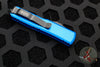 Microtech UTX-85 OTF Knife- Double Edge- Blue Handle- Black Blade 232-1 BL