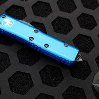 Microtech UTX-85 Blue Double Edge OTF Knife Black Blade 232-1 BL