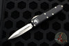 Microtech UTX-85 OTF Knife- Double Edge- Black Handle- Satin Blade 232-4