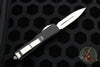 Microtech UTX-85 OTF Knife- Double Edge- Black Handle- Satin Blade 232-4