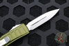 Microtech UTX-85 II OTF Knife- Stepped OD Green- Double Edge- Stonewashed Blade 232II-10 ODS