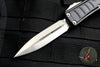 Microtech UTX-85 II Stepped Black Double Edge OTF Knife Stonewashed Blade 232II-10 S