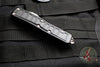 Microtech UTX-85 II Stepped Black Double Edge OTF Knife Stonewashed Blade 232II-10 S