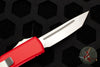 Microtech UTX-85 OTF Knife- Tanto Edge- Red With Stonewash Blade 233-10 RD