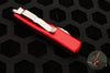 Microtech UTX-85 OTF Knife- Tanto Edge- Red With Stonewash Blade 233-10 RD