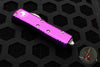 Microtech UTX-85 OTF Knife- Tanto Edge- Violet With Stonewash Plain Edge Blade 233-10 VI