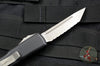 Microtech UTX-85 OTF Knife- Tanto Edge- Tan G-10 Top- Apocalyptic Full Serrated Blade 233-12 APGTTAS