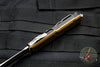 Microtech UTX-85 OTF Knife- Tanto Edge- Tan G-10 Top- Apocalyptic Full Serrated Blade 233-12 APGTTAS