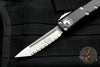 Microtech UTX-85 OTF Knife- Tanto Edge- Stonewash Full Serrated blade 233-12