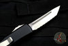 Microtech UTX-85 OTF Knife- Tanto Edge- Stonewash Full Serrated blade 233-12