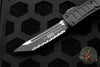 Microtech UTX-85 II Stepped Black Tactical Tanto Edge OTF Knife Black Full Serrated Blade 233II-3 TS