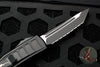 Microtech UTX-85 II Stepped Black Tactical Tanto Edge OTF Knife Black Full Serrated Blade 233II-3 TS