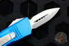 Microtech Mini Troodon OTF-Double Edge- Blue With Stonewash Blade 238-10 BL