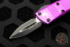 Microtech Mini Troodon OTF Knife- Double Edge- Violet With Black Blade 238-1 VI