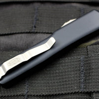 Microtech UTX-70 OTF Knife- Spartan Edge- Black Handle- Stonewash Blade 249-10