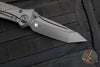 Microtech Socom Bravo- Tanto Edge-  DLC Finished Titanium Handle with Carbon Fiber Scales- Black DLC Finished Plain Edge- DLC HW 261-1 DLCTCFTIS